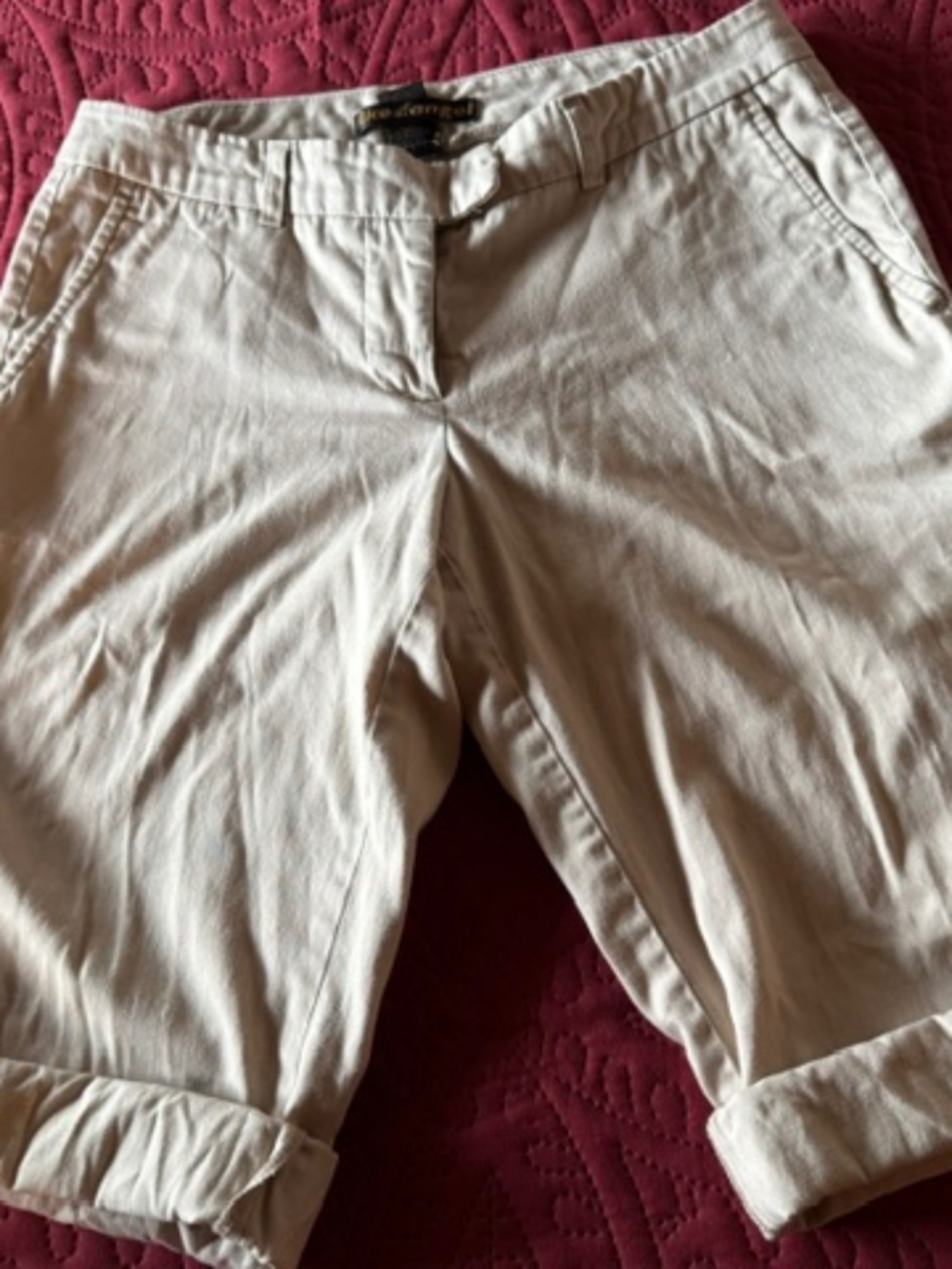 Shorts, beige, Like an Angel, pocket in front and back, size 3/4.